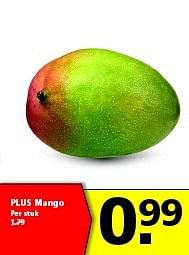 Aanbiedingen Plus mango - Huismerk - Plus - Geldig van 10/08/2014 tot 16/08/2014 bij Plus