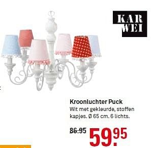 Aanbiedingen Kroonluchter puck - Huismerk Karwei - Geldig van 10/08/2014 tot 16/08/2014 bij Karwei