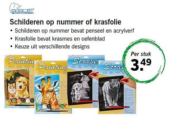Aanbiedingen Schilderen op nummer of krasfolie - Mammut - Geldig van 11/08/2014 tot 13/08/2014 bij Lidl
