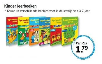Aanbiedingen Kinder leerboeken - Huismerk - Lidl - Geldig van 11/08/2014 tot 13/08/2014 bij Lidl