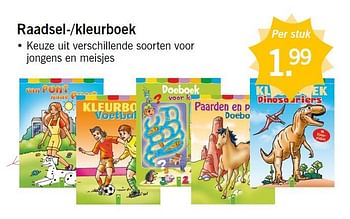 Aanbiedingen Raadsel--kleurboek - Huismerk - Lidl - Geldig van 11/08/2014 tot 13/08/2014 bij Lidl