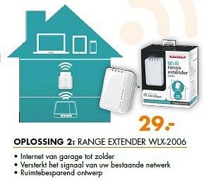 Aanbiedingen Oplossing 2: range extender wlx-2006 - Sitecom - Geldig van 11/08/2014 tot 17/08/2014 bij Expert