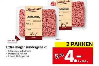 Aanbiedingen Extra mager rundergehakt - Oldenlander - Geldig van 11/08/2014 tot 13/08/2014 bij Lidl