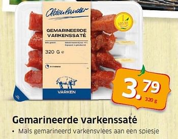 Aanbiedingen Gemarineerde varkenssaté - Oldenlander - Geldig van 11/08/2014 tot 17/08/2014 bij Lidl