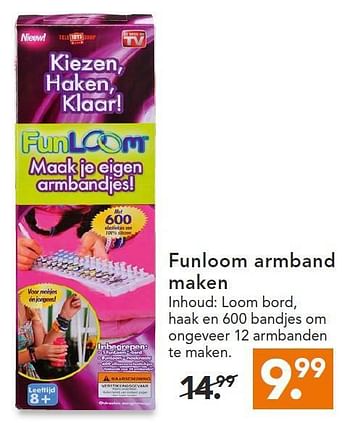 Aanbiedingen Funloom armband maken - FunLoom - Geldig van 11/08/2014 tot 20/08/2014 bij Blokker