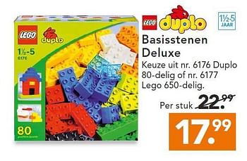Aanbiedingen Basisstenen deluxe - Lego - Geldig van 11/08/2014 tot 20/08/2014 bij Blokker