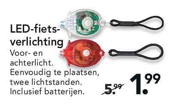 Aanbiedingen Led-fietsverlichting - Huismerk - Blokker - Geldig van 11/08/2014 tot 20/08/2014 bij Blokker