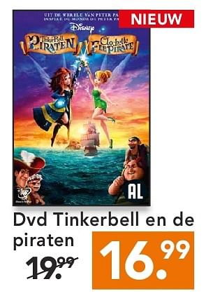 Aanbiedingen Dvd tinkerbell en de piraten - Huismerk - Blokker - Geldig van 11/08/2014 tot 20/08/2014 bij Blokker