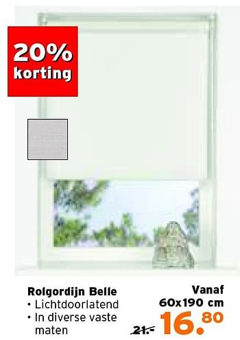 Aanbiedingen Rolgordijn belle - Huismerk - Kwantum - Geldig van 11/08/2014 tot 24/08/2014 bij Kwantum