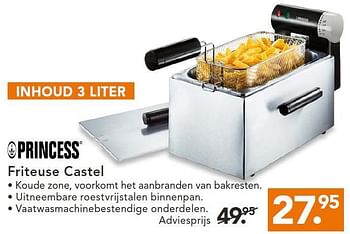 Aanbiedingen Princess friteuse castel - Princess - Geldig van 11/08/2014 tot 20/08/2014 bij Blokker