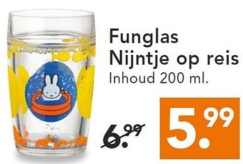 Aanbiedingen Funglas nijntje op reis - Huismerk - Blokker - Geldig van 11/08/2014 tot 20/08/2014 bij Blokker