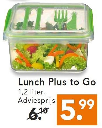 Aanbiedingen Lunch plus to go - Huismerk - Blokker - Geldig van 11/08/2014 tot 20/08/2014 bij Blokker