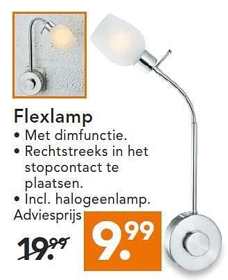 Aanbiedingen Flexlamp - Huismerk - Blokker - Geldig van 11/08/2014 tot 20/08/2014 bij Blokker