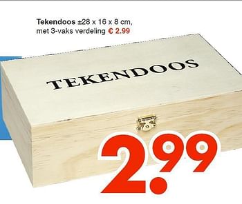 Aanbiedingen Tekendoos - Huismerk - Wibra - Geldig van 11/08/2014 tot 23/08/2014 bij Wibra
