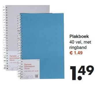Aanbiedingen Plakboek - Huismerk - Wibra - Geldig van 11/08/2014 tot 23/08/2014 bij Wibra