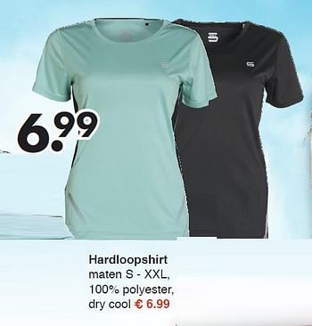 Aanbiedingen Hardloopshirt - Huismerk - Wibra - Geldig van 11/08/2014 tot 23/08/2014 bij Wibra
