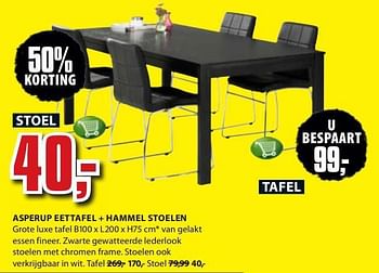 Aanbiedingen Hammel stoelen - Huismerk - Jysk - Geldig van 11/08/2014 tot 24/08/2014 bij Jysk