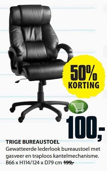 Aanbiedingen Trige bureaustoel - Huismerk - Jysk - Geldig van 11/08/2014 tot 24/08/2014 bij Jysk