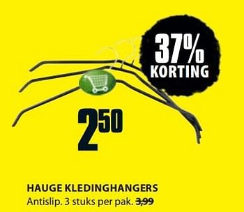 Aanbiedingen Hauge kledinghangers - Huismerk - Jysk - Geldig van 11/08/2014 tot 24/08/2014 bij Jysk