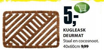 Aanbiedingen Kugleask deurmat - Huismerk - Jysk - Geldig van 11/08/2014 tot 24/08/2014 bij Jysk