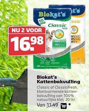 Aanbiedingen Biokat`s kattenbakvulling - Bio kat`s - Geldig van 11/08/2014 tot 24/08/2014 bij Boerenbond