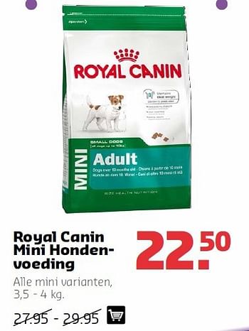 Aanbiedingen Royal canin mini hondenvoeding - Royal Canin - Geldig van 11/08/2014 tot 24/08/2014 bij Boerenbond