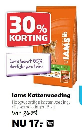 Aanbiedingen Iams kattenvoeding - IAMS - Geldig van 11/08/2014 tot 24/08/2014 bij Boerenbond