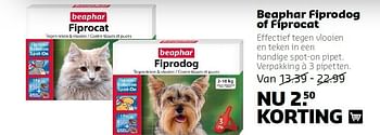Aanbiedingen Beaphar fiprodog of fiprocat - Beaphar - Geldig van 11/08/2014 tot 24/08/2014 bij Boerenbond
