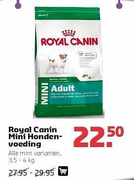 Aanbiedingen Royal canin mini hondenvoeding - Royal Canin - Geldig van 11/08/2014 tot 24/08/2014 bij Pets Place
