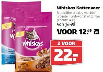 Aanbiedingen Whiskas kattenvoer - Whiskas - Geldig van 11/08/2014 tot 24/08/2014 bij Pets Place