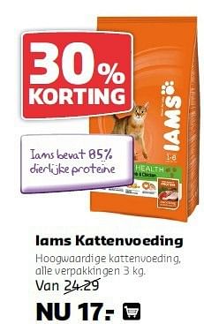 Aanbiedingen Iams kattenvoeding - IAMS - Geldig van 11/08/2014 tot 24/08/2014 bij Pets Place