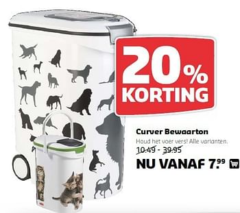 Aanbiedingen Curver bewaarton - Curver - Geldig van 11/08/2014 tot 24/08/2014 bij Pets Place