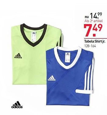Aanbiedingen Tabela shirt jr - Adidas - Geldig van 11/08/2014 tot 31/08/2014 bij Scapino