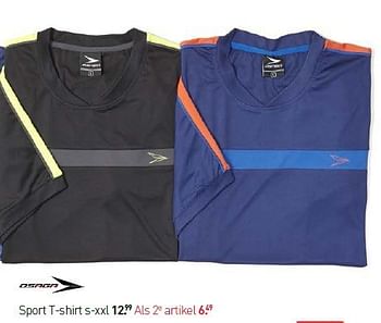Aanbiedingen Sport t-shirt s-xxl - Osaga - Geldig van 11/08/2014 tot 31/08/2014 bij Scapino