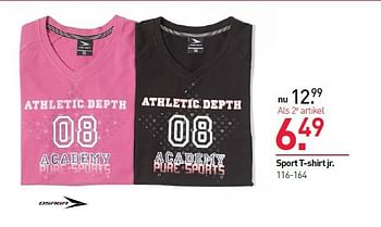 Aanbiedingen Sport t-shirt jr - Osaga - Geldig van 11/08/2014 tot 31/08/2014 bij Scapino