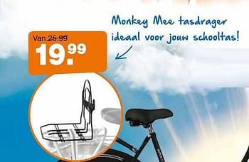Aanbiedingen Monkey mee tasdrager ideaal voor jouw schooltas - Huismerk - Halfords - Geldig van 11/08/2014 tot 07/09/2014 bij Halfords