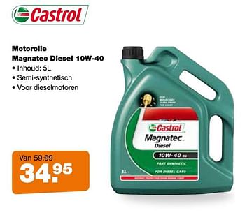 Aanbiedingen Motorolie magnatec diesel 10w-40 - Castrol - Geldig van 11/08/2014 tot 07/09/2014 bij Halfords