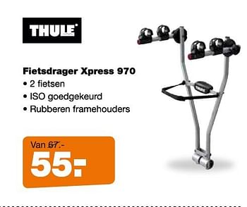 Aanbiedingen Fietsdrager xpress 970 - Thule - Geldig van 11/08/2014 tot 07/09/2014 bij Halfords