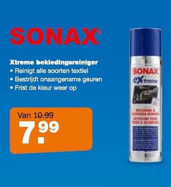 Aanbiedingen Xtreme bekledingseriniger - Sonax - Geldig van 11/08/2014 tot 07/09/2014 bij Halfords