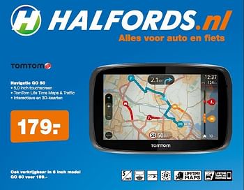 Aanbiedingen Tomtom navigatie go 50 - TomTom - Geldig van 11/08/2014 tot 07/09/2014 bij Halfords