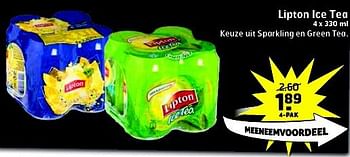 Aanbiedingen Lipton ice tea - Lipton - Geldig van 12/08/2014 tot 17/08/2014 bij Trekpleister
