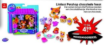Aanbiedingen Littlest petshop chocolade feest - Littlest PetShop - Geldig van 12/08/2014 tot 17/08/2014 bij Trekpleister