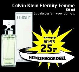 Aanbiedingen Calvin klein eternity femme - Calvin Klein - Geldig van 12/08/2014 tot 17/08/2014 bij Trekpleister