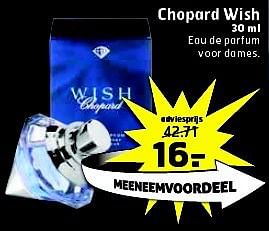 Aanbiedingen Chopard wish - Chopard Wish - Geldig van 12/08/2014 tot 17/08/2014 bij Trekpleister