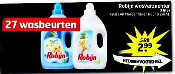 Aanbiedingen Robijn wasverzachter - Robijn - Geldig van 12/08/2014 tot 17/08/2014 bij Trekpleister