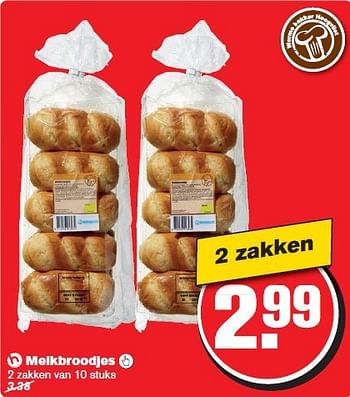 Aanbiedingen Melkbroodjes - Huismerk - Hoogvliet - Geldig van 13/08/2014 tot 19/08/2014 bij Hoogvliet