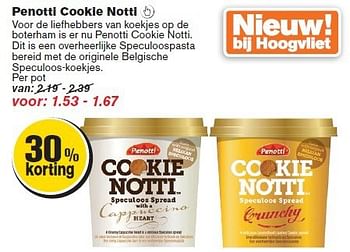 Aanbiedingen Penotti cookie notti - Penotti - Geldig van 13/08/2014 tot 19/08/2014 bij Hoogvliet