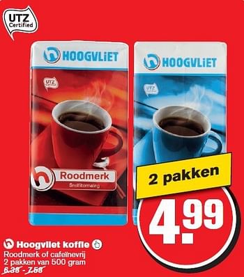 Aanbiedingen Hoogvliet koffie - Huismerk - Hoogvliet - Geldig van 13/08/2014 tot 19/08/2014 bij Hoogvliet