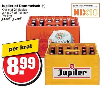 Aanbiedingen Jupiler of dommelsch - Dommelsch - Geldig van 13/08/2014 tot 19/08/2014 bij Hoogvliet