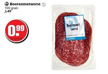 Aanbiedingen Boerenmetworst - Huismerk - Hoogvliet - Geldig van 13/08/2014 tot 19/08/2014 bij Hoogvliet